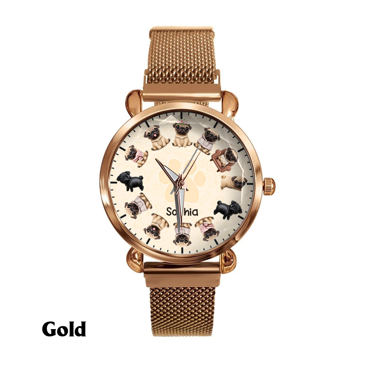 Life Is Better With My Dogs - Personalized Dog Women Hand Watch