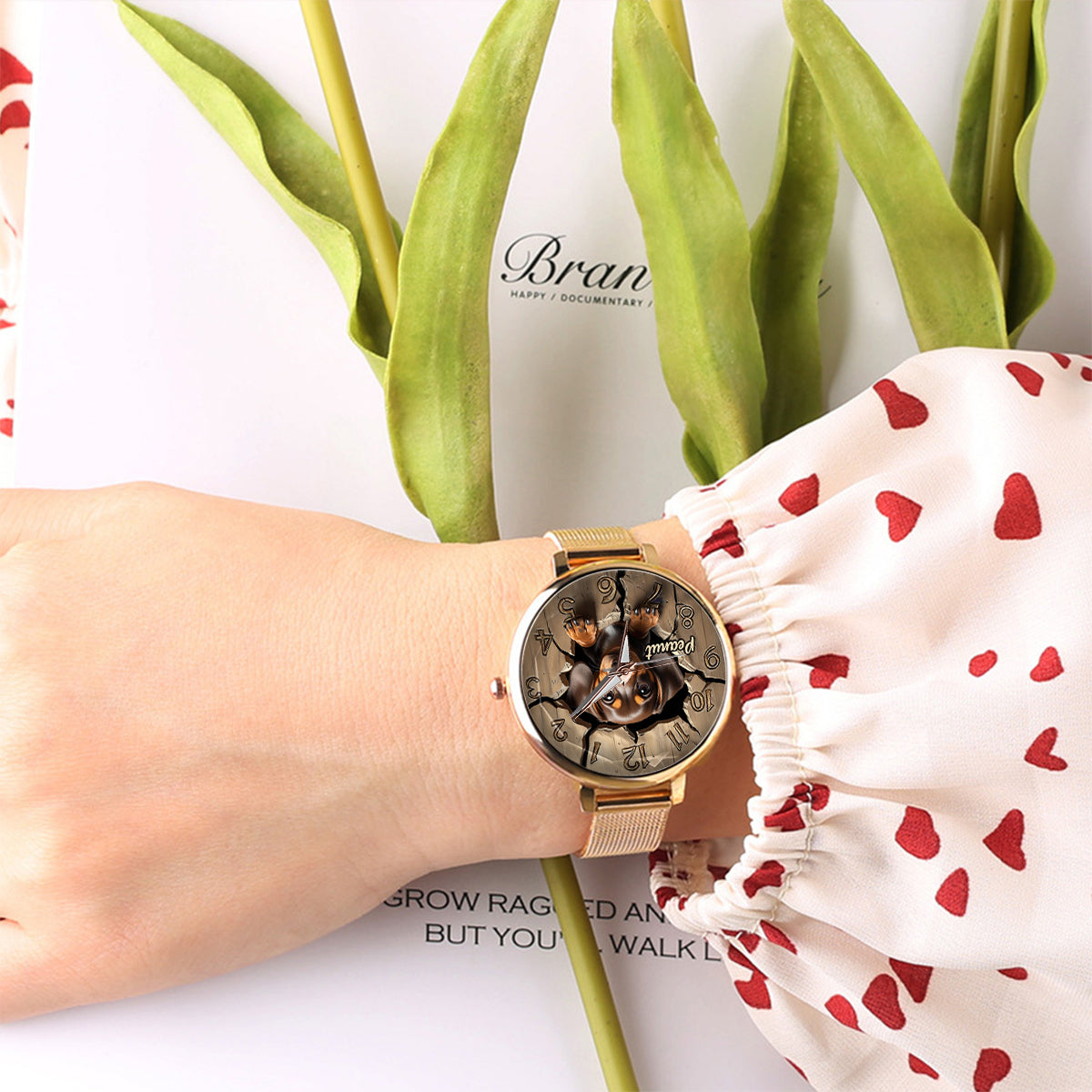 Dachshund Lover - Personalized Dog Women Hand Watch