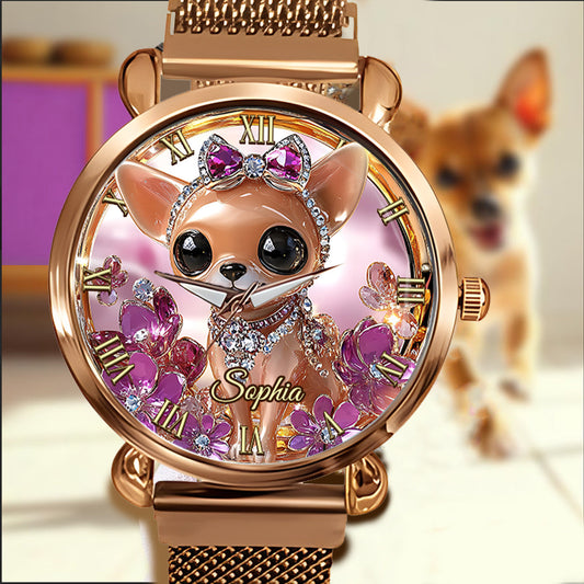 Love My Chihuahua - Personalized Dog Women Hand Watch