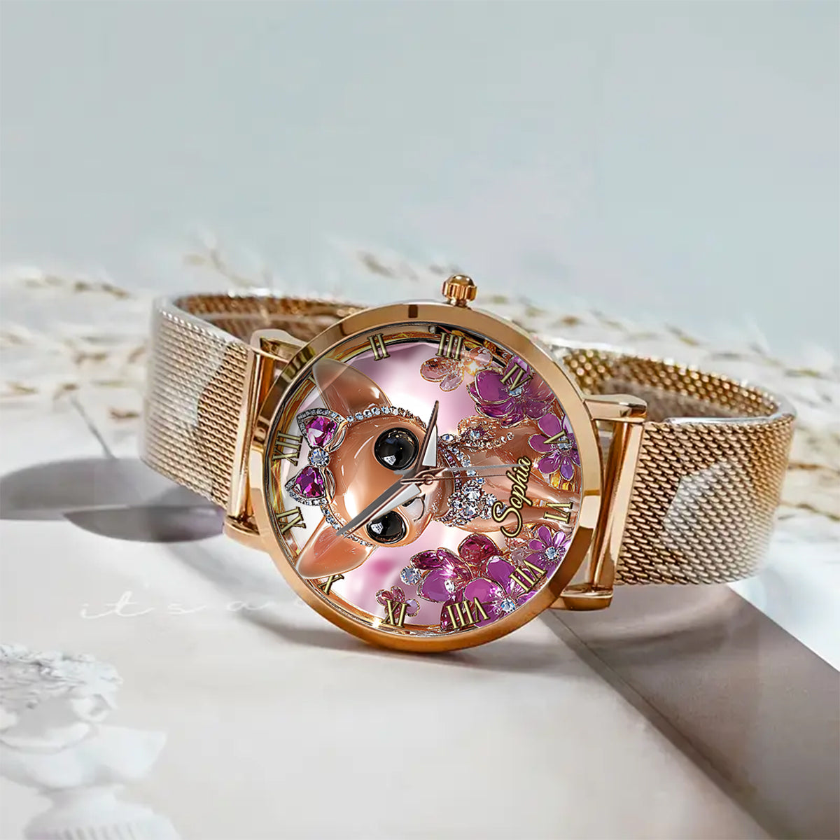 Love My Chihuahua - Personalized Dog Women Hand Watch