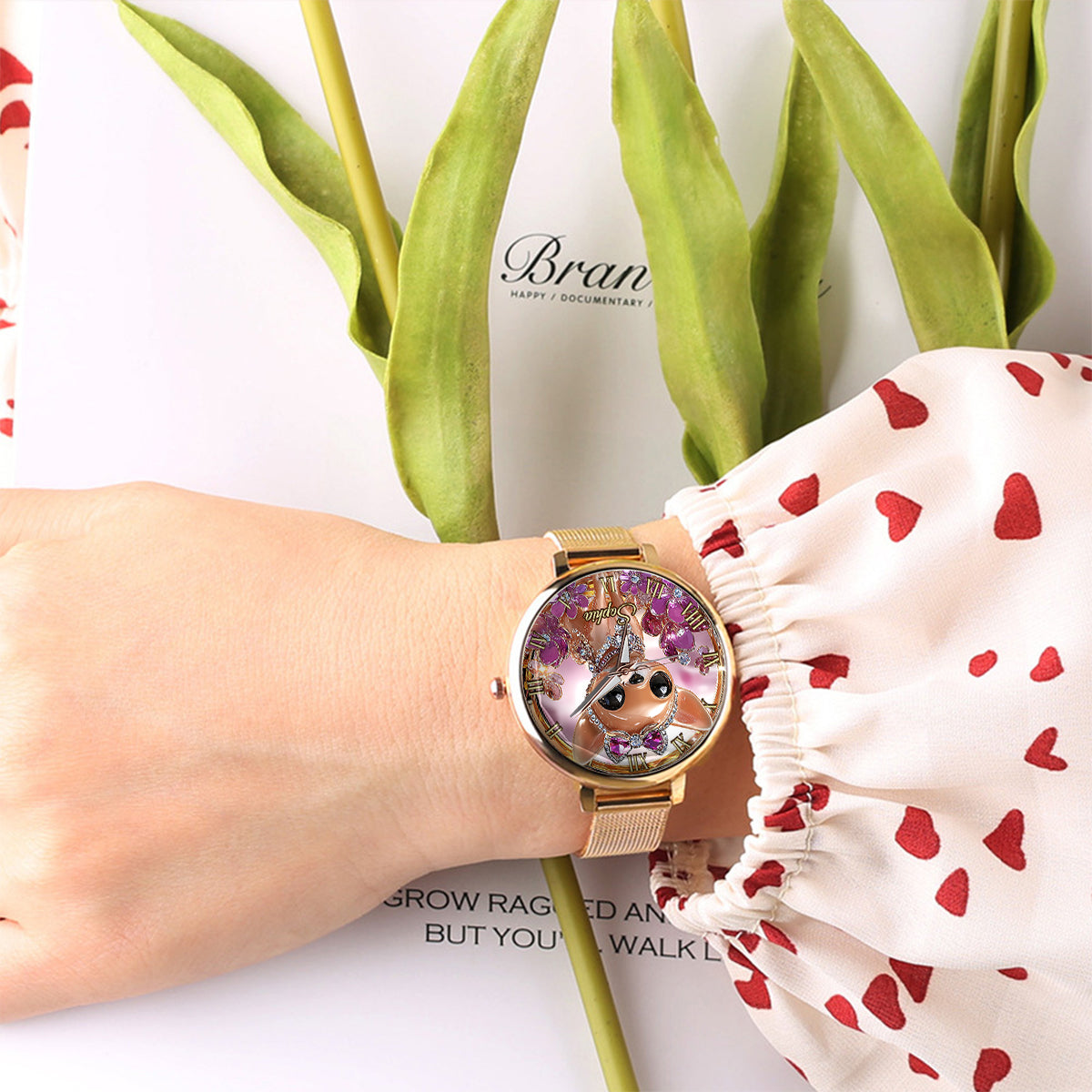 Love My Chihuahua - Personalized Dog Women Hand Watch