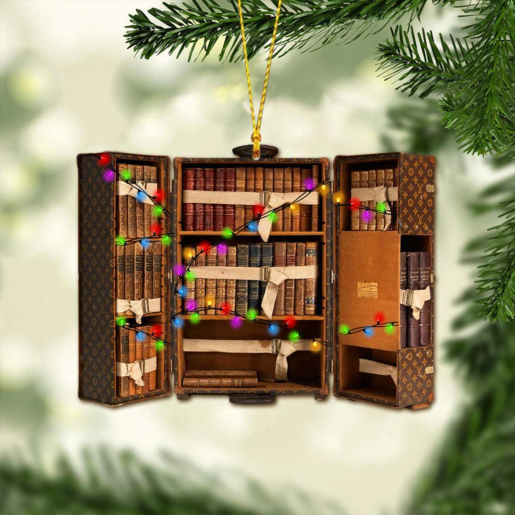 My Luggage Is Full Of - Christmas Book Ornament (Printed On Both Sides)