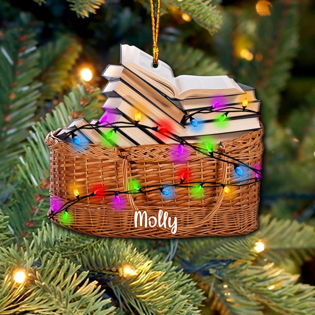 My Picnic Looks Like - Personalized Christmas Book Ornament (Printed On Both Sides)