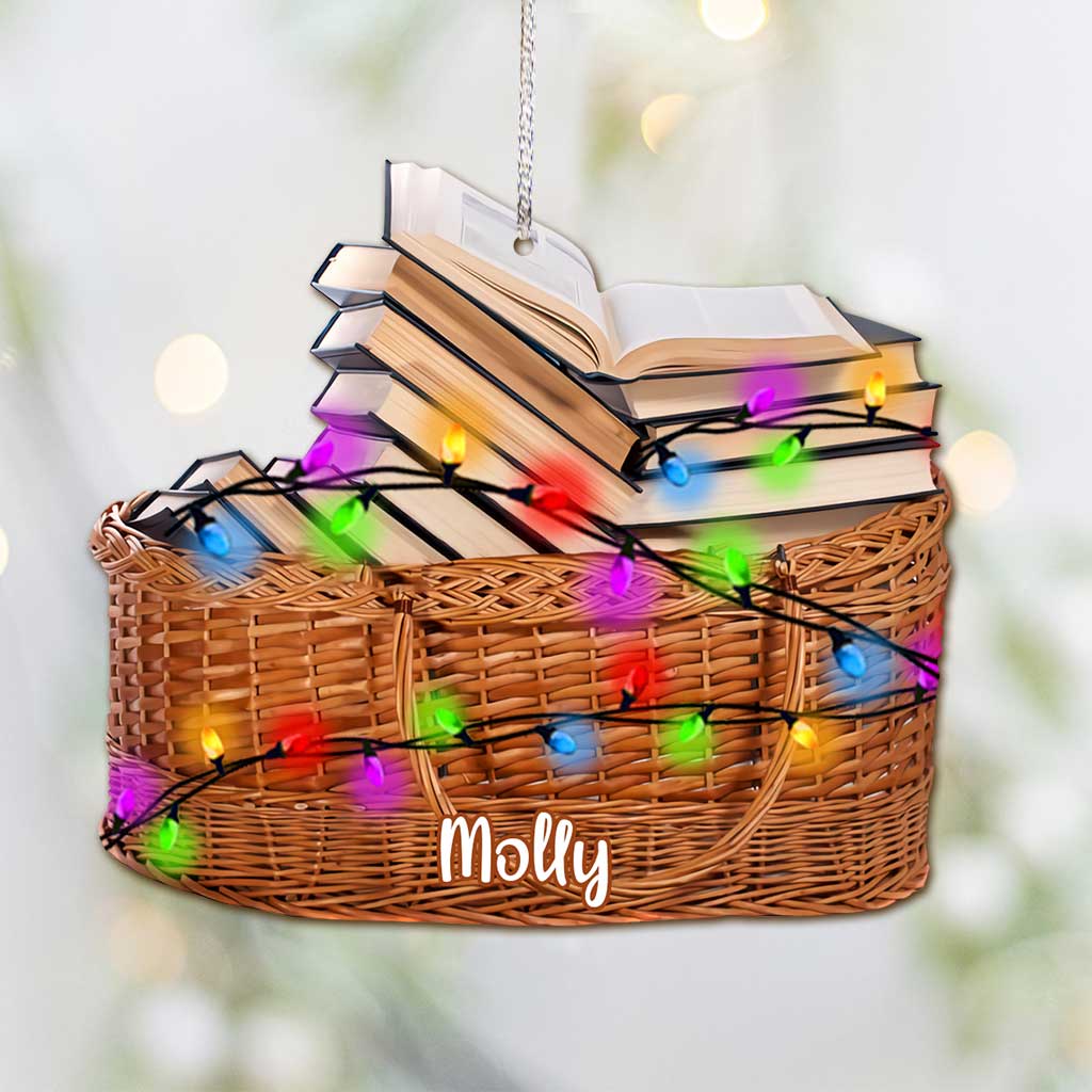 My Picnic Looks Like - Personalized Christmas Book Ornament (Printed On Both Sides)