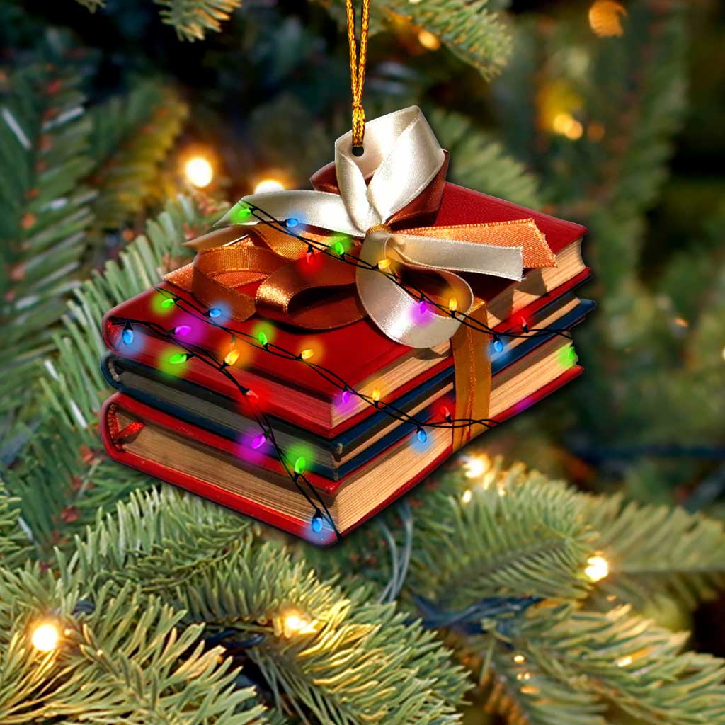 All I Want For Christmas - Christmas Book Ornament (Printed On Both Sides)