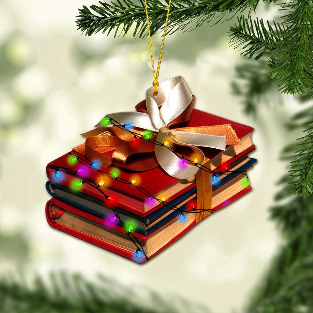 All I Want For Christmas - Christmas Book Ornament (Printed On Both Sides)