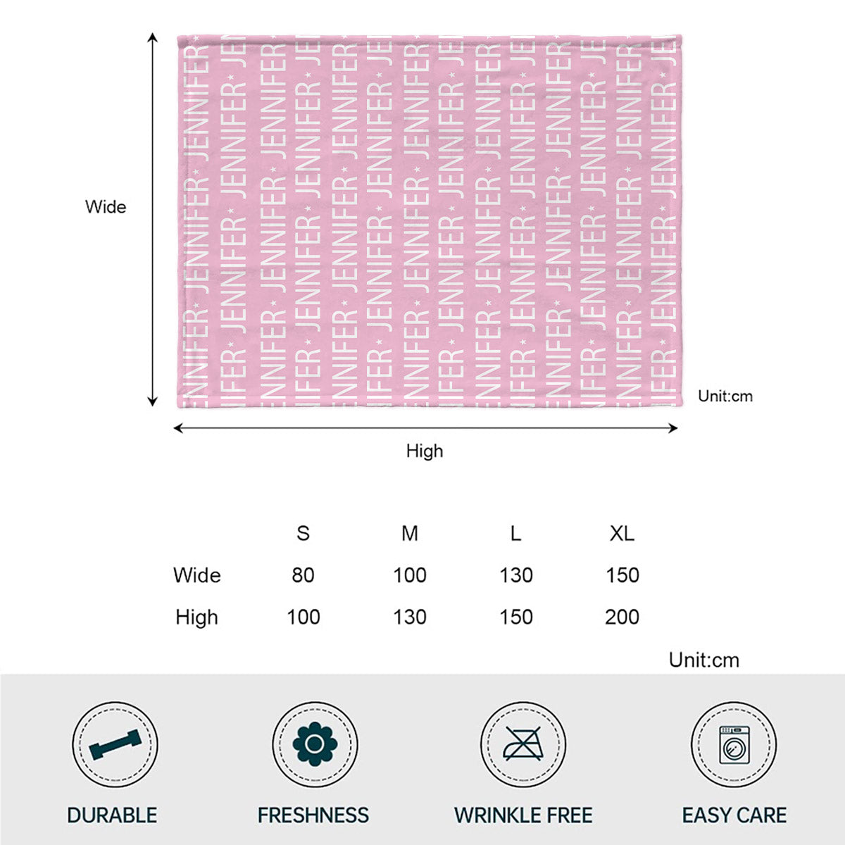 Custom Name Pattern - Personalized Mother Blanket