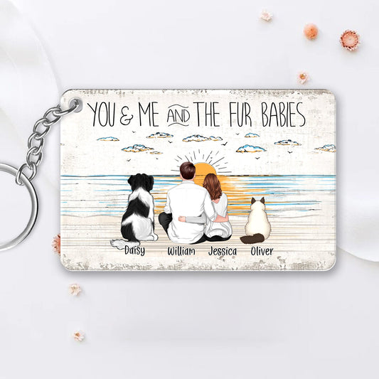 Personalized Keychain, Ornament, Plaque, Poster, Sign - "You & Me and the Dogs" Custom Gift for Dog Lovers