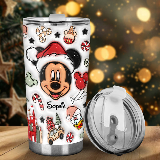 Christmas Is Coming To Mousetown - Personalized Mouse Tumbler