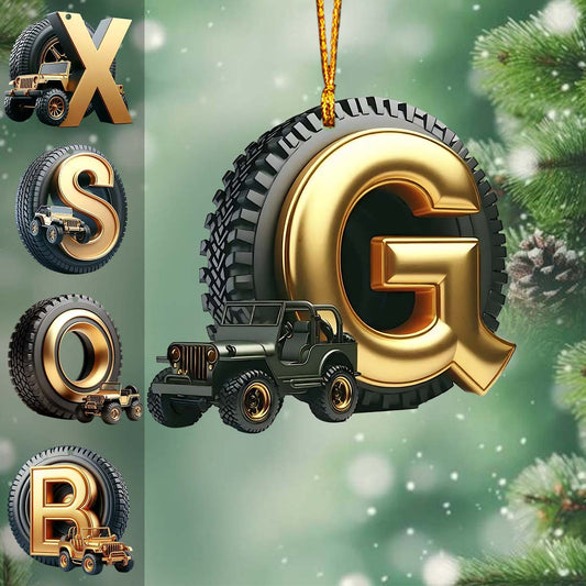 Merry Christmas - Personalized Car Ornament