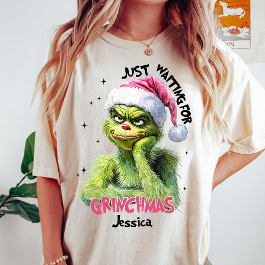 Just Waiting For Christmas - Personalized Stole Christmas T-shirt And Hoodie