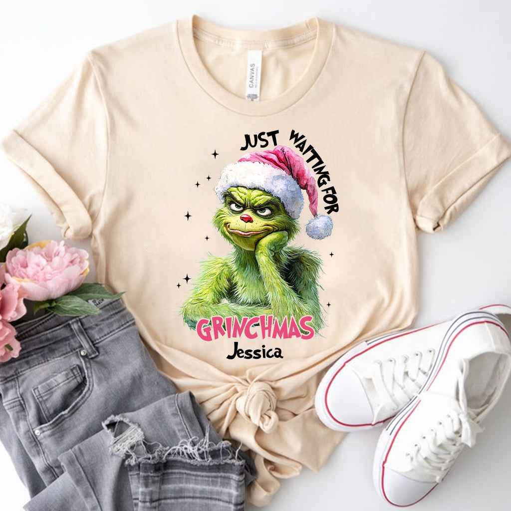 Just Waiting For Christmas - Personalized Stole Christmas T-shirt And Hoodie