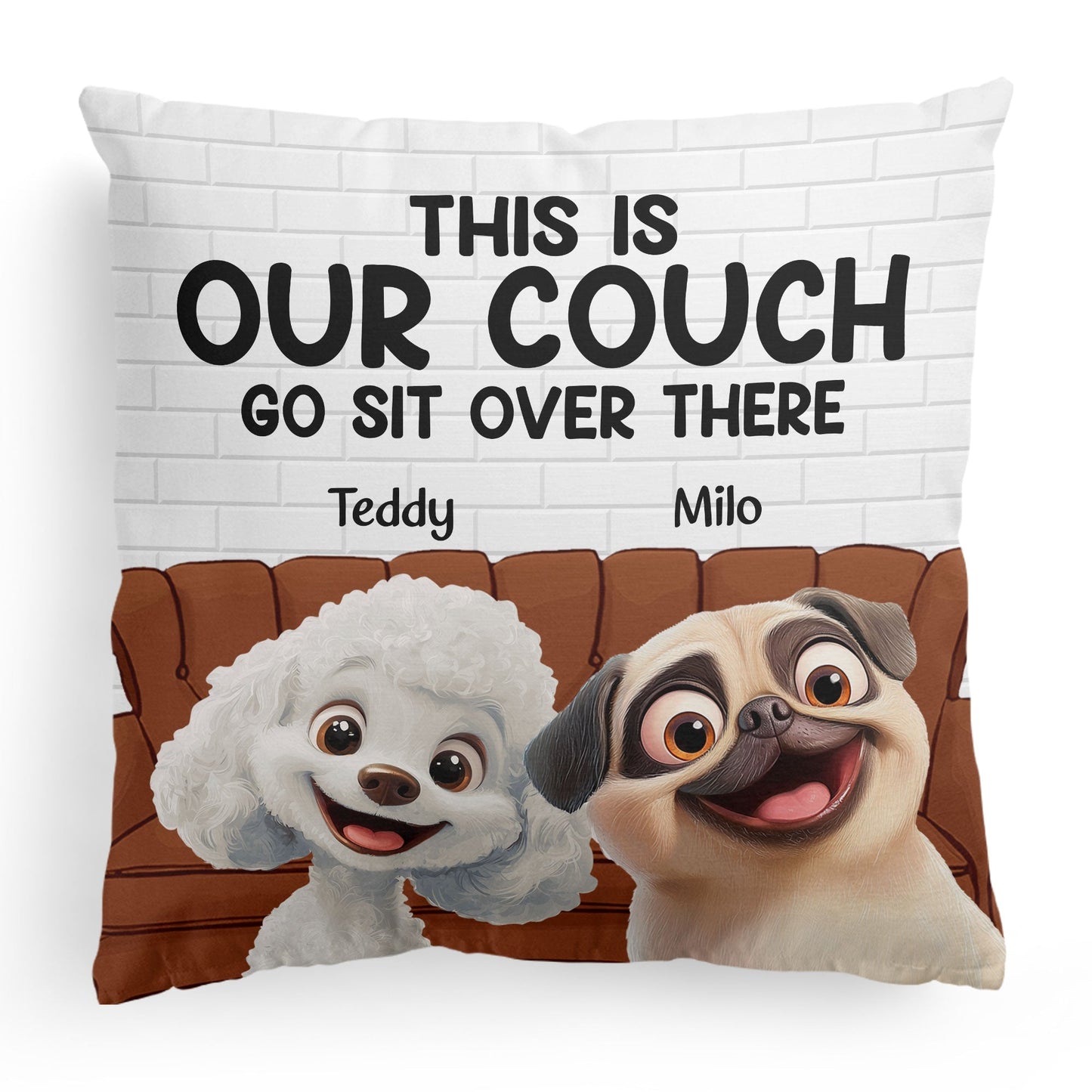 Custom Dog Pillow – Personalized Gift for Dog Owners