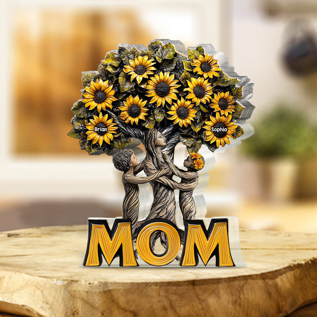 Best Mom Ever - Personalized Mother Custom Shaped Acrylic Plaque