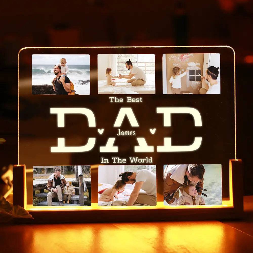 Family Glow - Custom Photo Night Light - Perfect Gift for Mom, Dad & Grandma