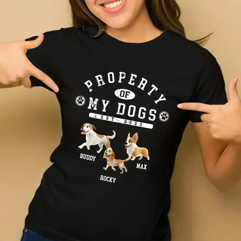 Custom Class Tee for Pet Parents - Proudly Owned by Your Pup, Fun Dog Lover Gift