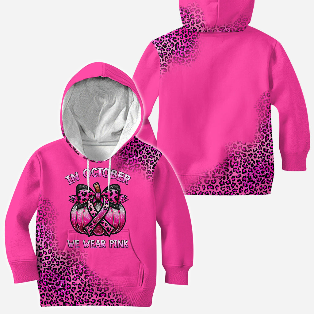 In October We Wear Pink - Breast Cancer Awareness All Over Shirt