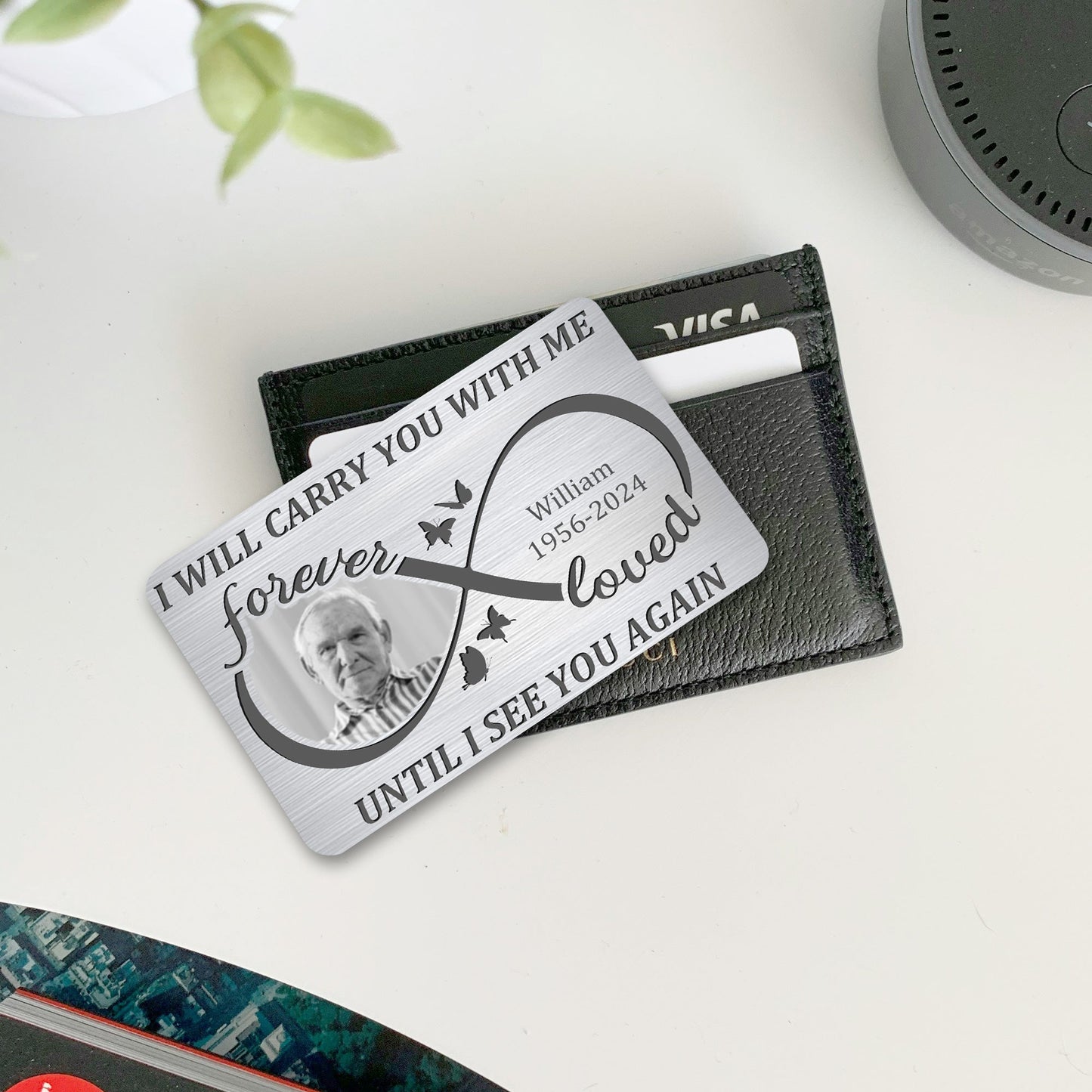 Eternal Love - Custom Metal Wallet Card for Cherished Memories