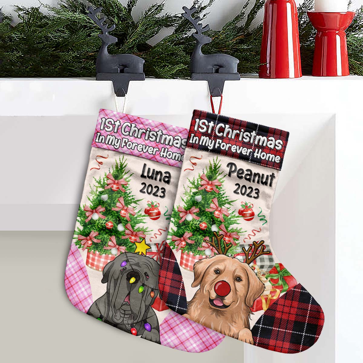 My 1st Christmas - Personalized Dog Christmas Stockings