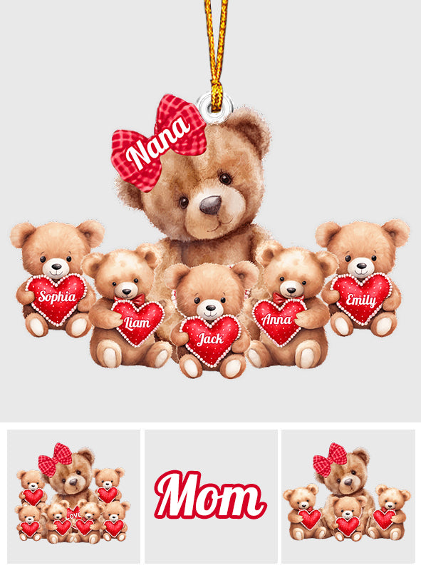 Best Gift For Grandma Ánd Mom - Personalized Grandma Custom Shaped Ornament