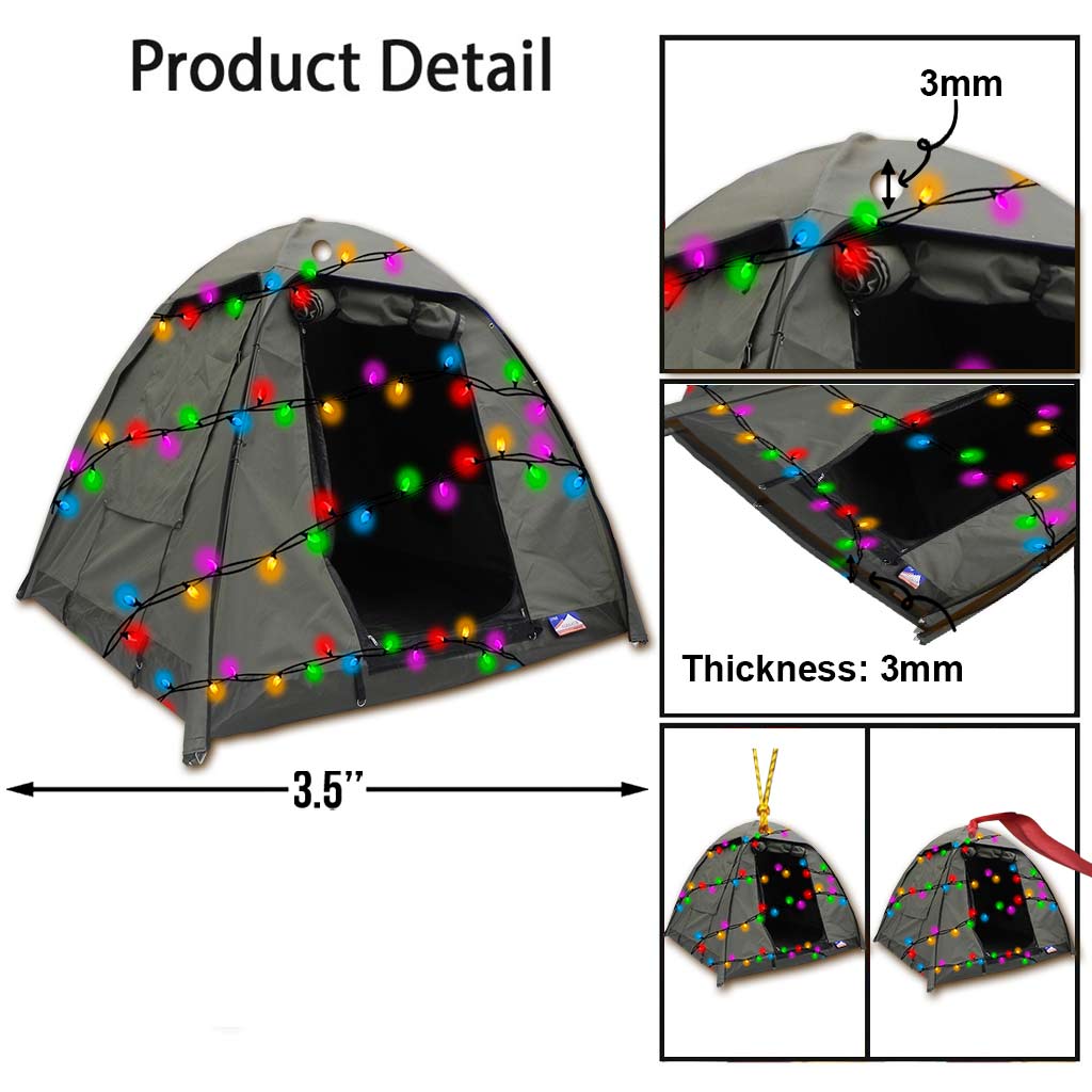 Camping Items Collection - Christmas Camping Ornament (Printed On Both Sides)