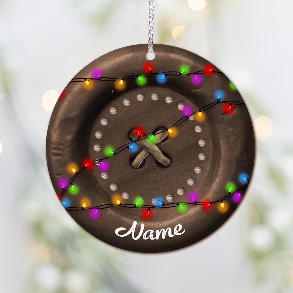 Sewing Items Collection - Personalized Christmas Sewing Ornament (Printed On Both Sides)
