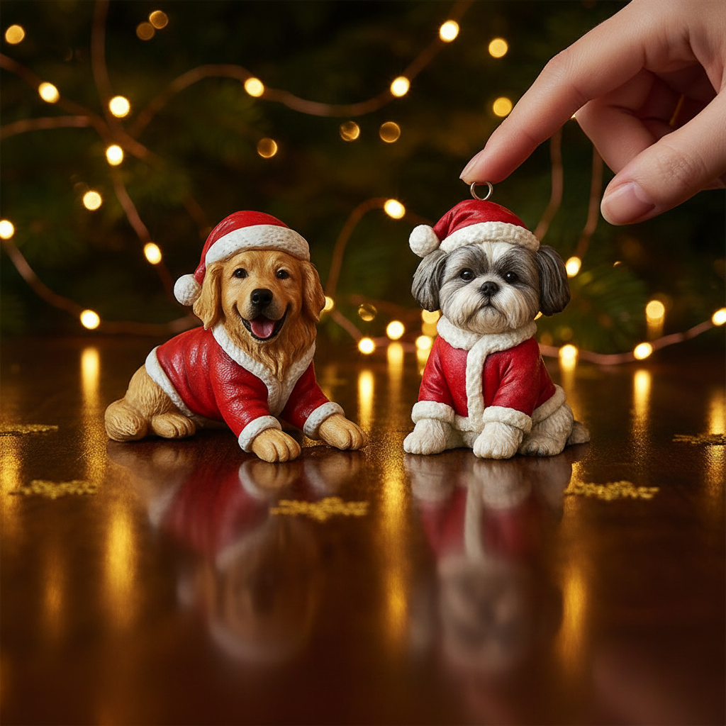 Furry And Bright - Personalized Dachshund Dog Custom Made 3D Minifigure Ornament