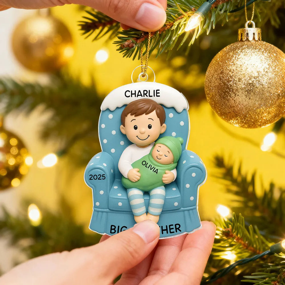 Custom Acrylic Ornament for Big Brother & Sister Gift