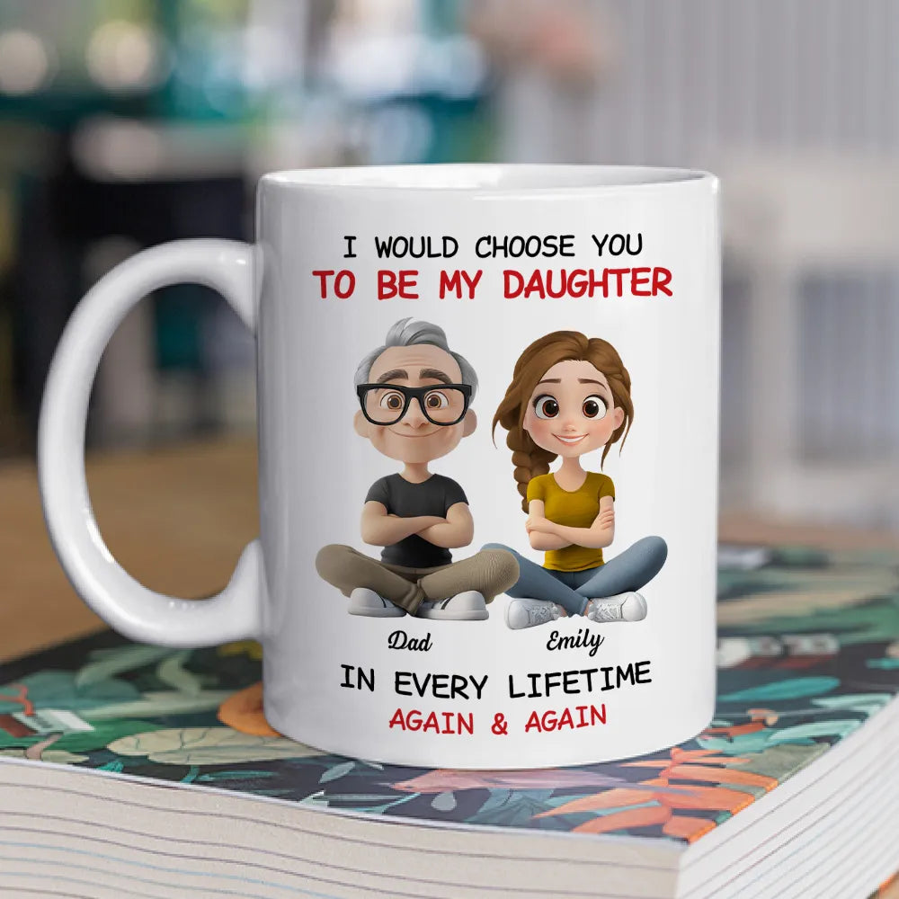 Father-Daughter Personalized Mug - Heartwarming Gift