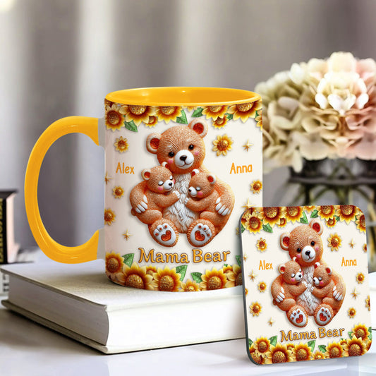 Mama Bear - Personalized Mother Accent Mug