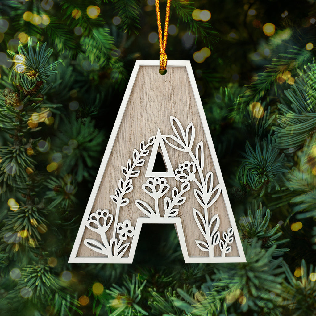 Beautiful Floral Letter - Personalized Gardening Ornament