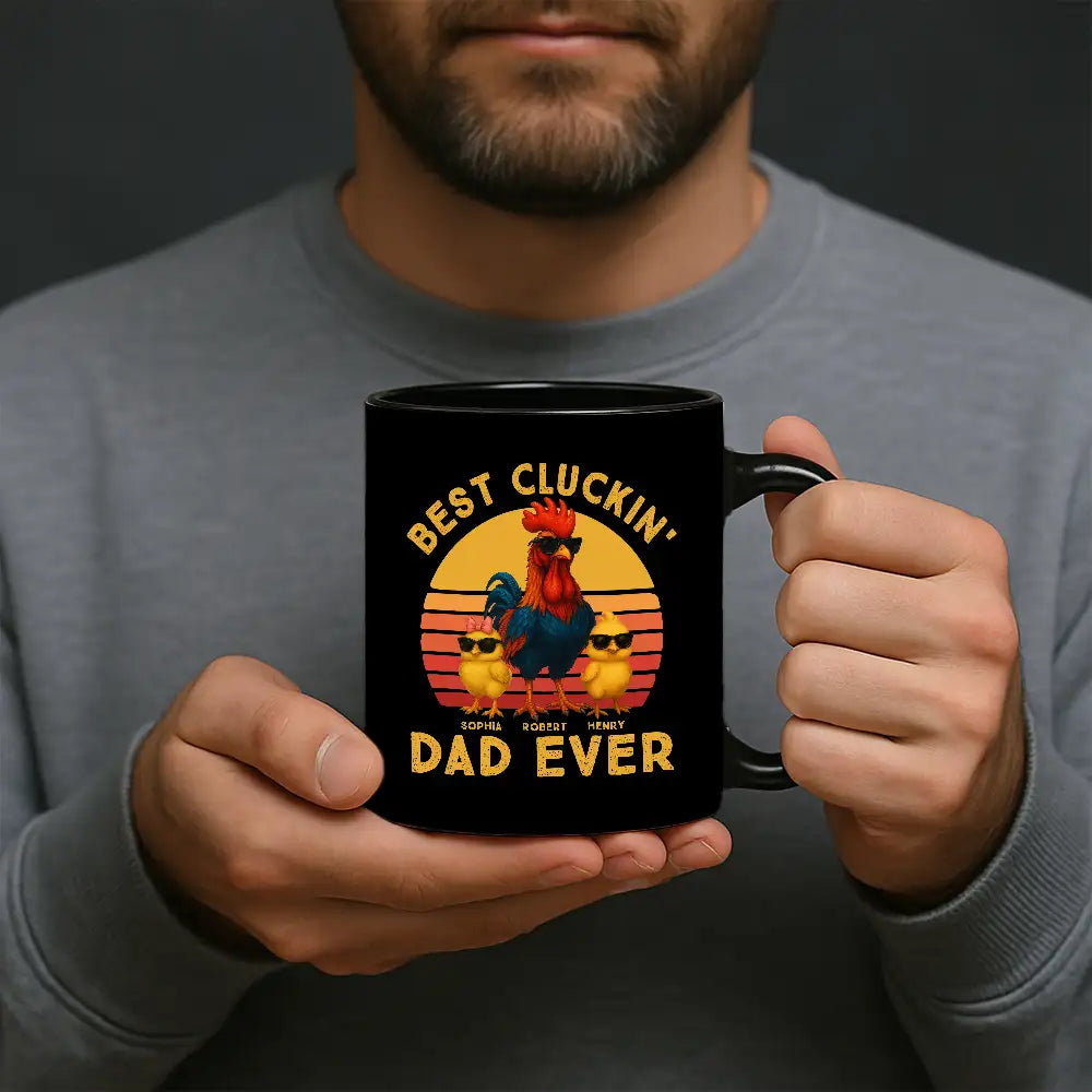 “Best Cluckin' Dad Ever” Classic Tee – Funny Father’s Day Chicken Family Shirt