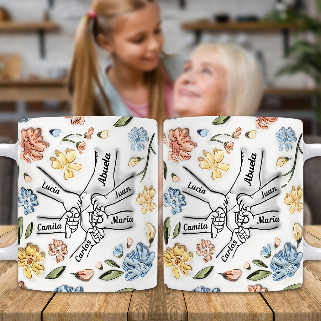 Abuela Floral - Personalized Grandma Mug