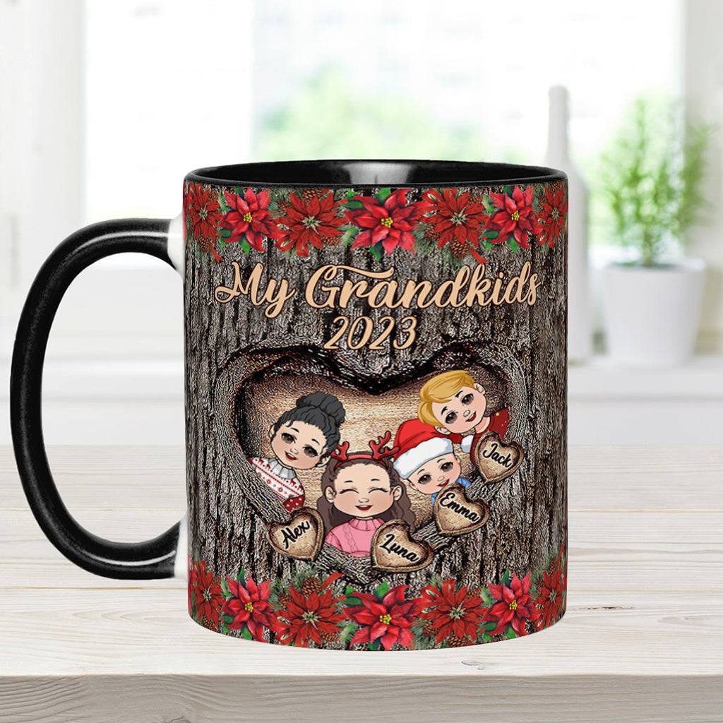 My Grandkids - Personalized Grandma Accent Mug
