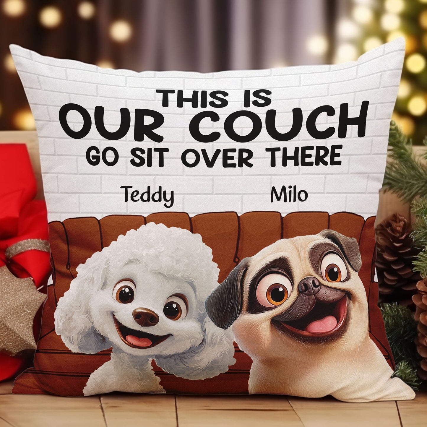 Custom Dog Pillow – Personalized Gift for Dog Owners