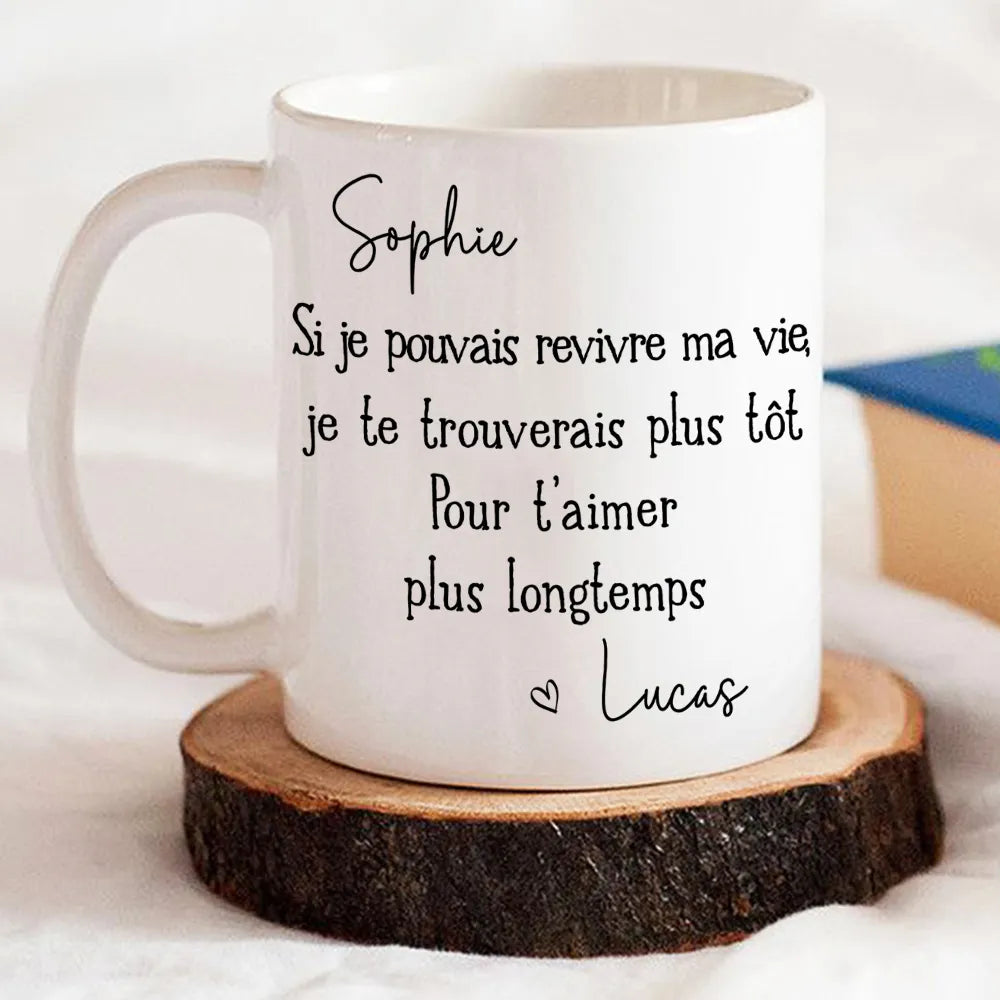 Ceramic Mug With Romantic French Love Message Personalized for Your Partner A Sweet Everyday Coffee Gift