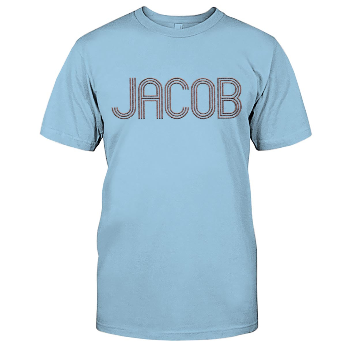 Custom Name - Personalized Step Dad Embroidered T-shirt