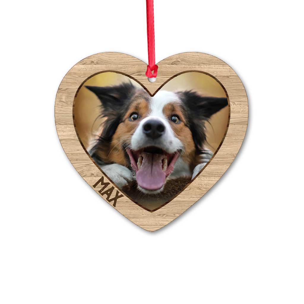 Merry Christmas - Personalized Christmas Dog Ornament (Printed On Both Sides)