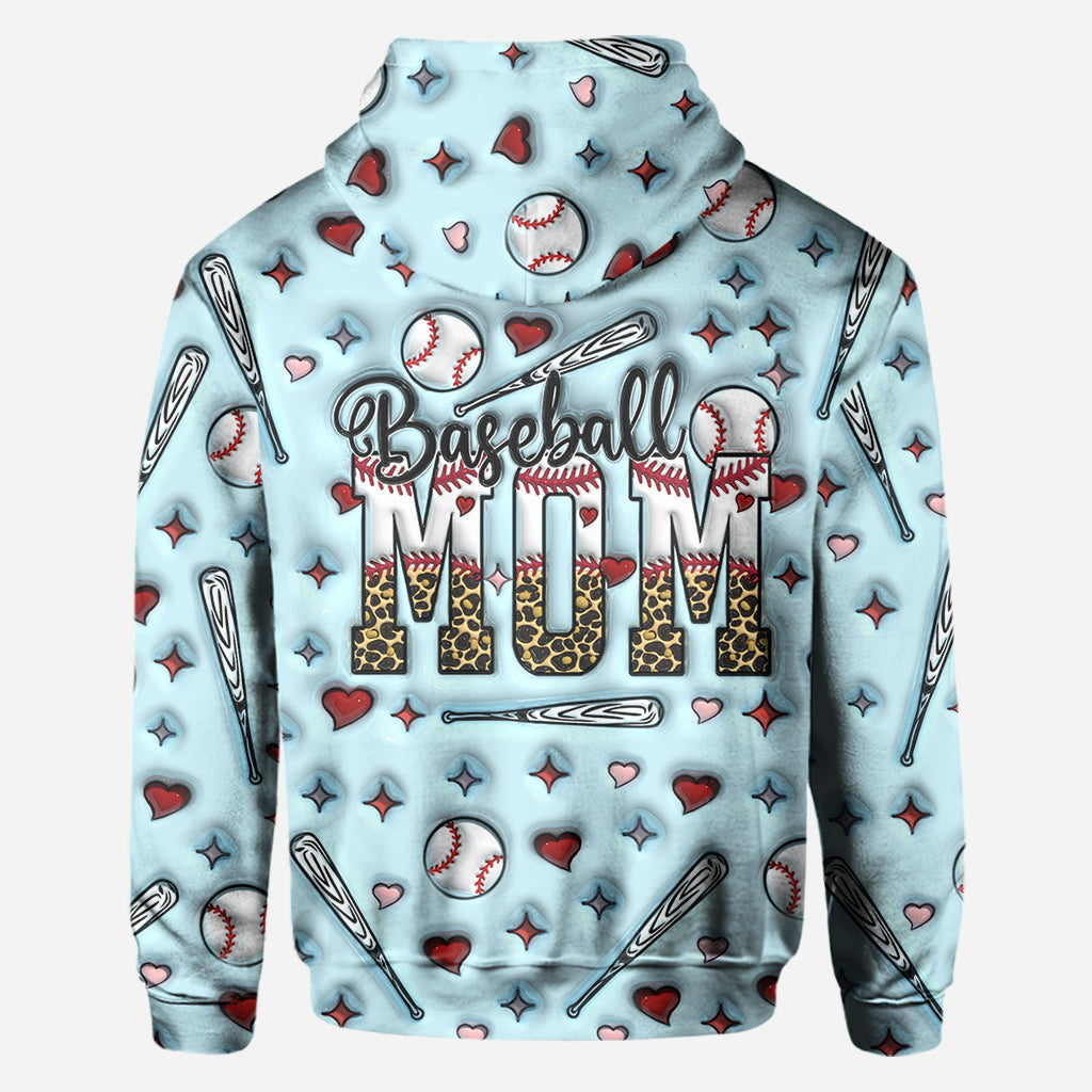 Baseball Mom - Personalized Baseball All Over Shirt