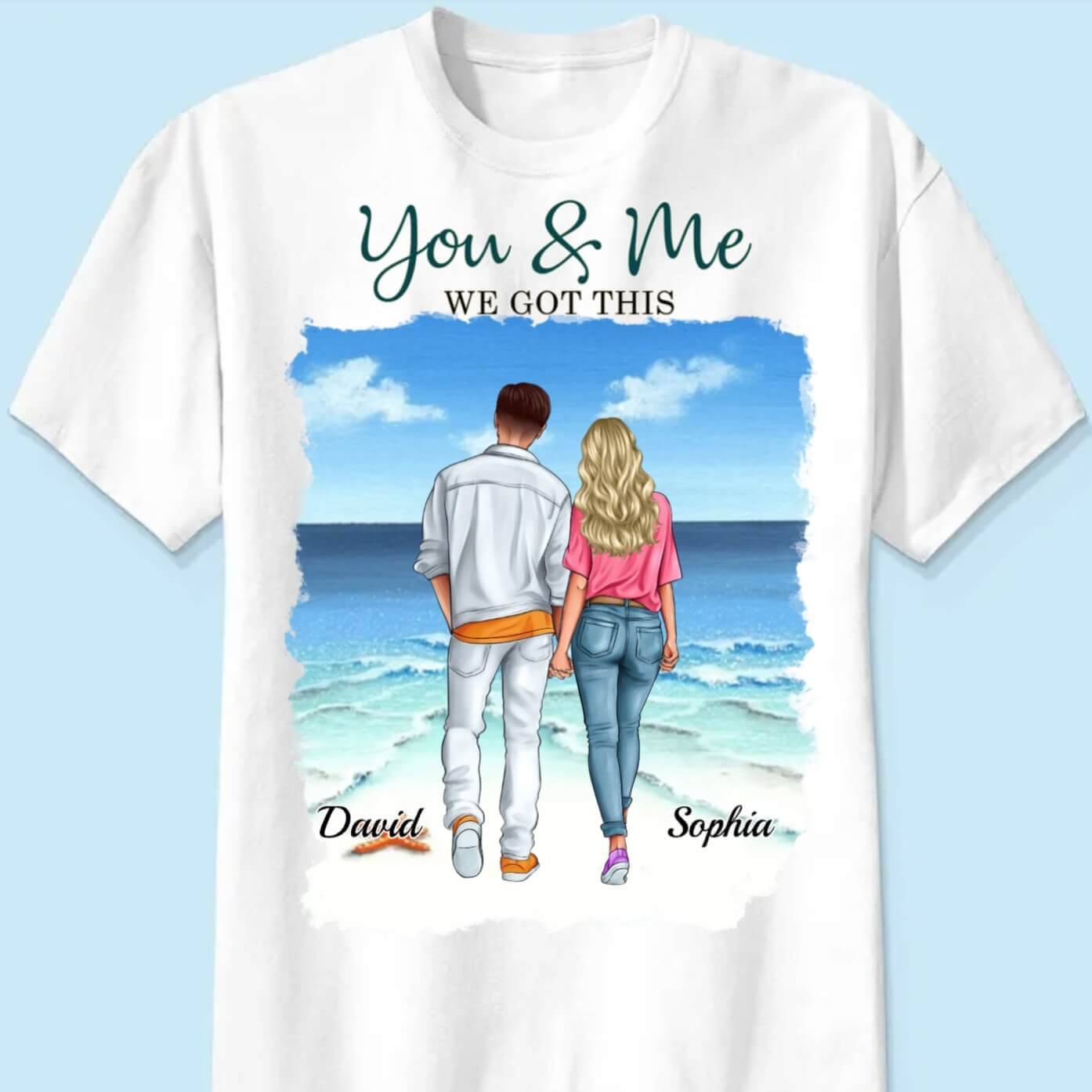 Together We Conquer - 'You & Me, We Got This' Personalized Poster or Canvas or Keychain or Shirt for Couples