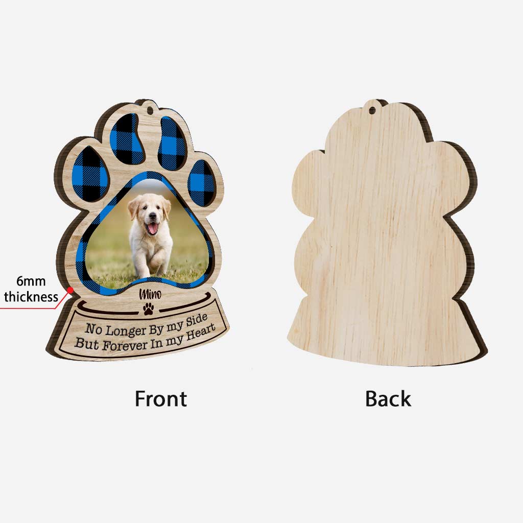 Once By My Side - Personalized Christmas Dog Layered Wood Ornament