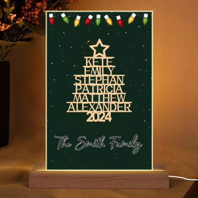 We Are Family - Personalized Christmas 2024 Poster - Custom Family Names Gift