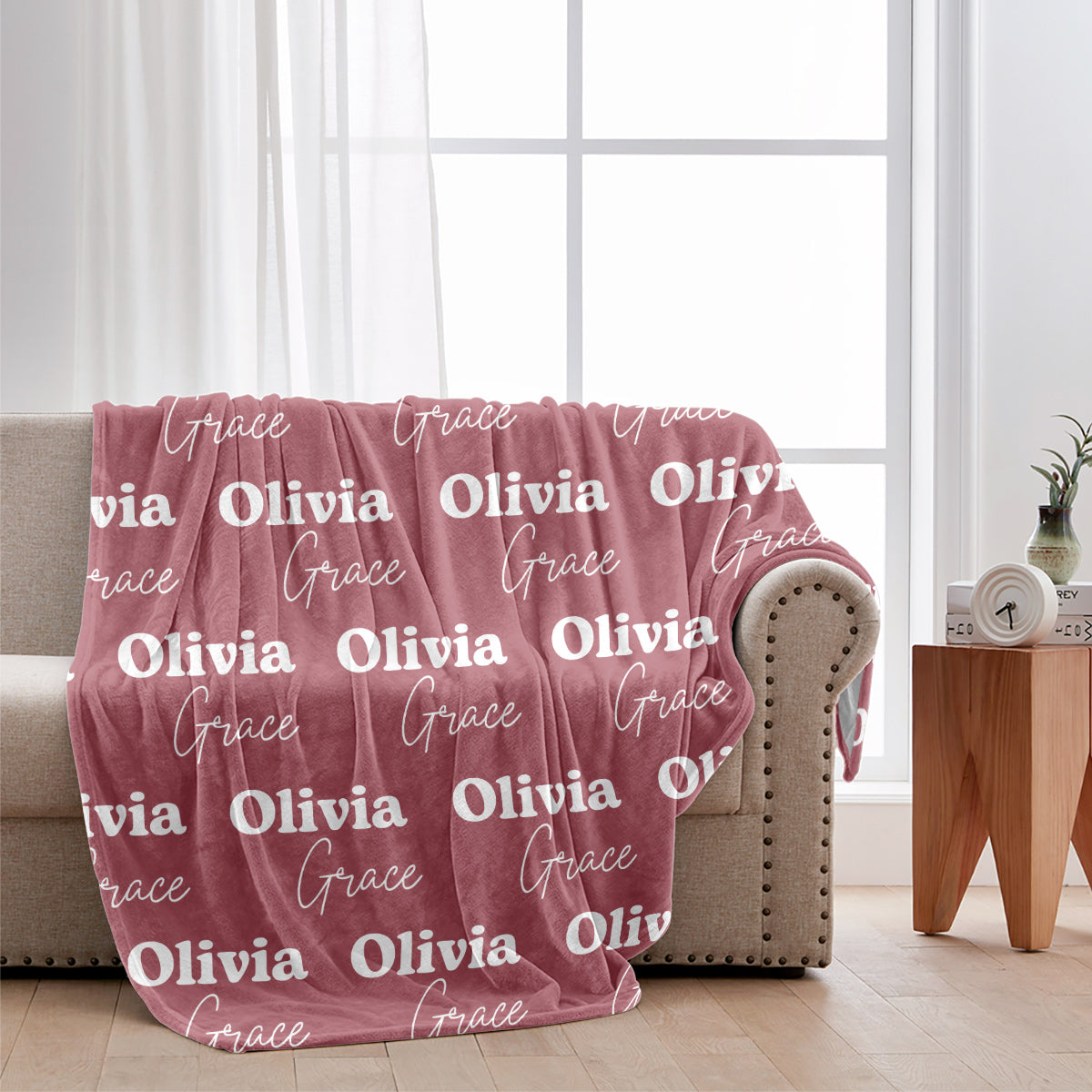 Custom Name Pattern - Personalized Mother Blanket