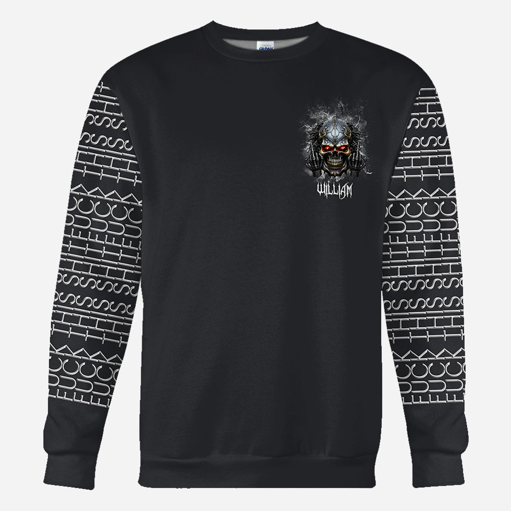 F*ck This Sh*t - Personalized Skull All Over Shirt