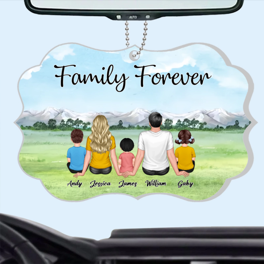 Personalized Family Poster, Plaque, Ornament, Keychain, and Sign - "Family Forever"