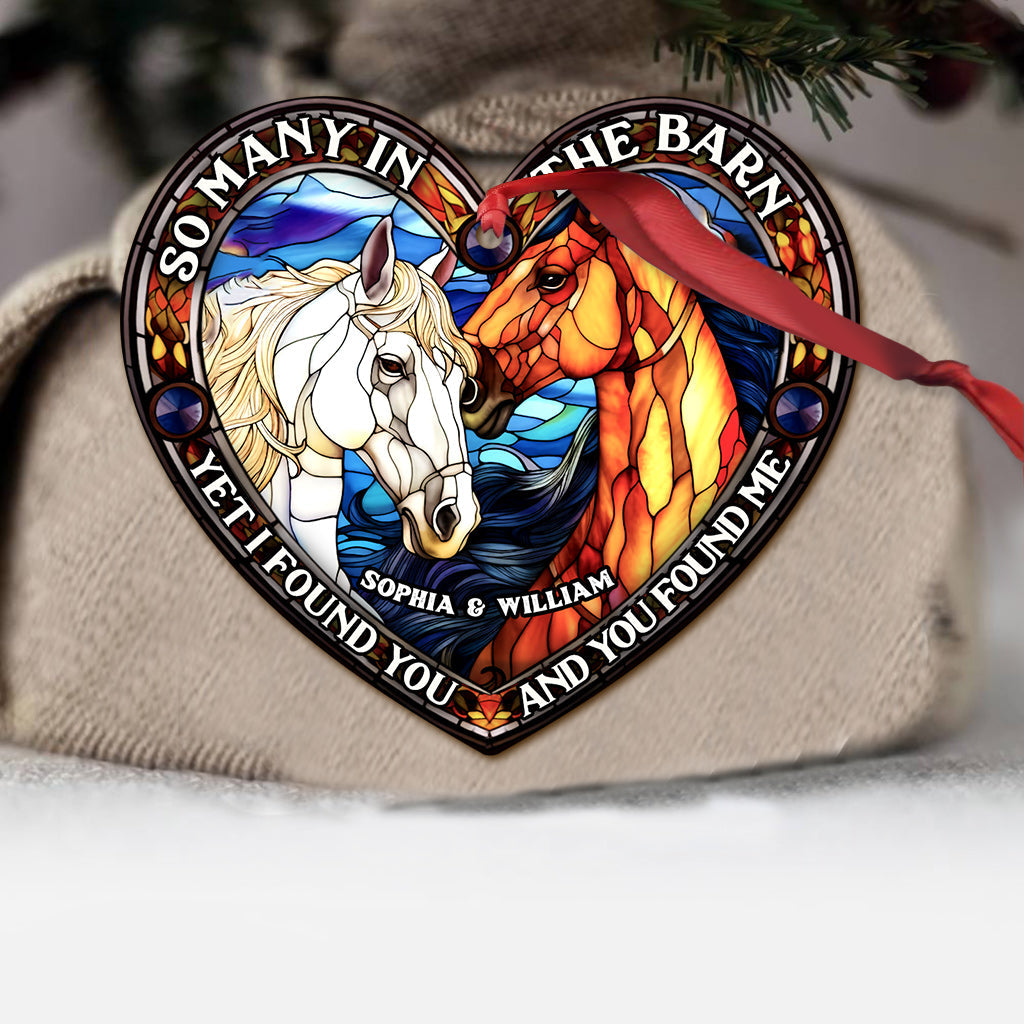 So Many In The Barn - Horse gift for husband, wife, boyfriend, girlfriend - Personalized Ornament