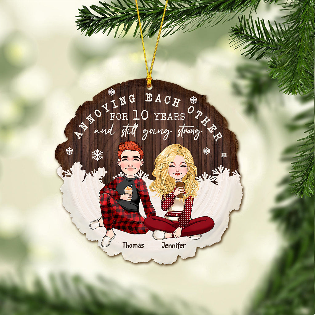 Annoying Each Other - Personalized Couple Ornament