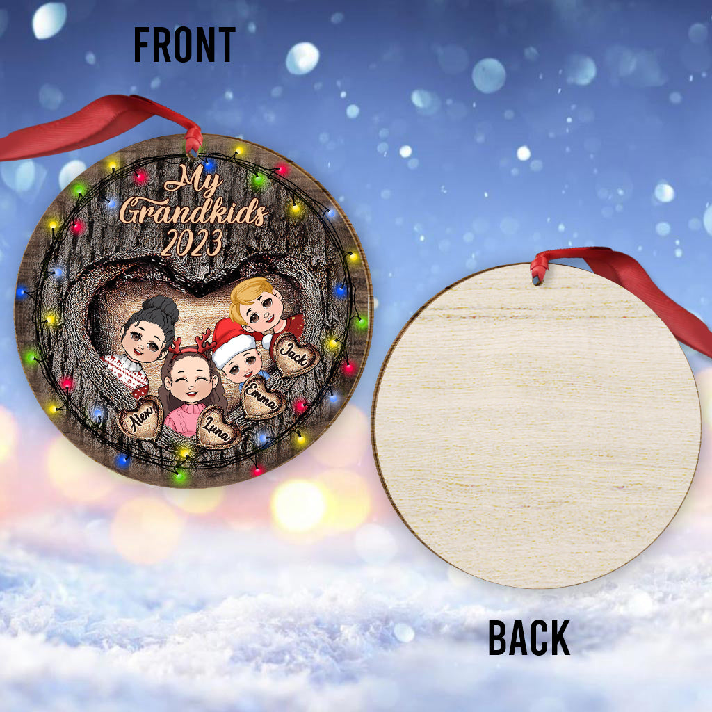 My Grandkids - Personalized Grandma Ornament