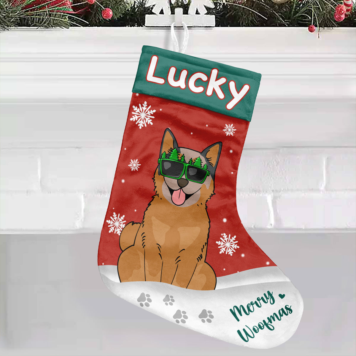 Merry Woofmas - Personalized Dog Christmas Stockings
