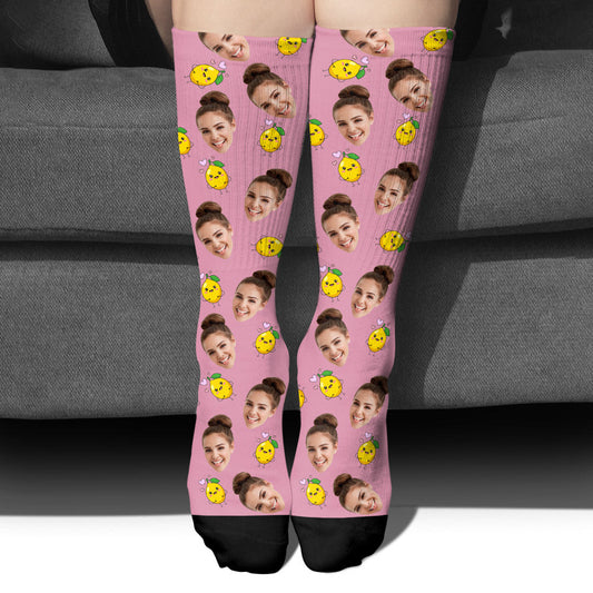 Funny Icon Pattern - Personalized Mother Socks
